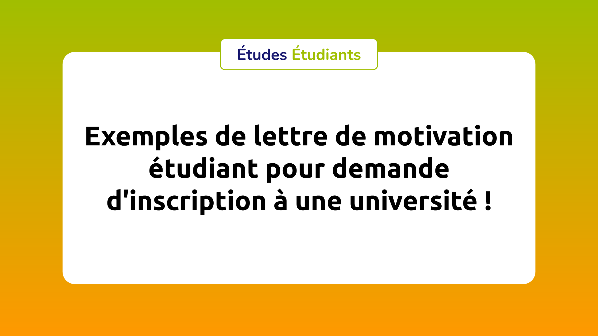 exemples de lettre de motivation pour demande dinscription